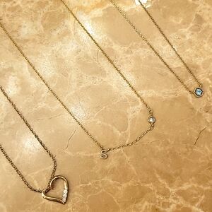 Set of 3 Gold-tone Necklaces